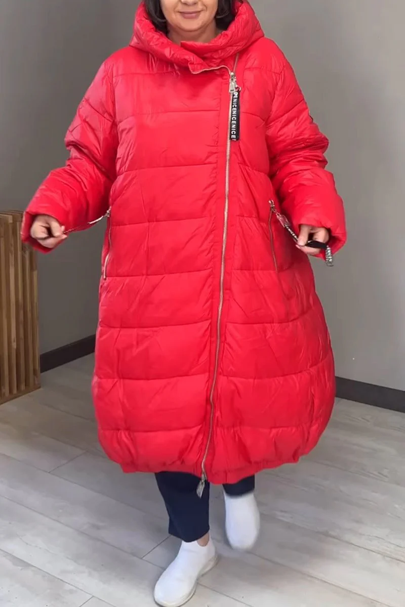 Women's Casual Stand Collar Loose Thick Coat